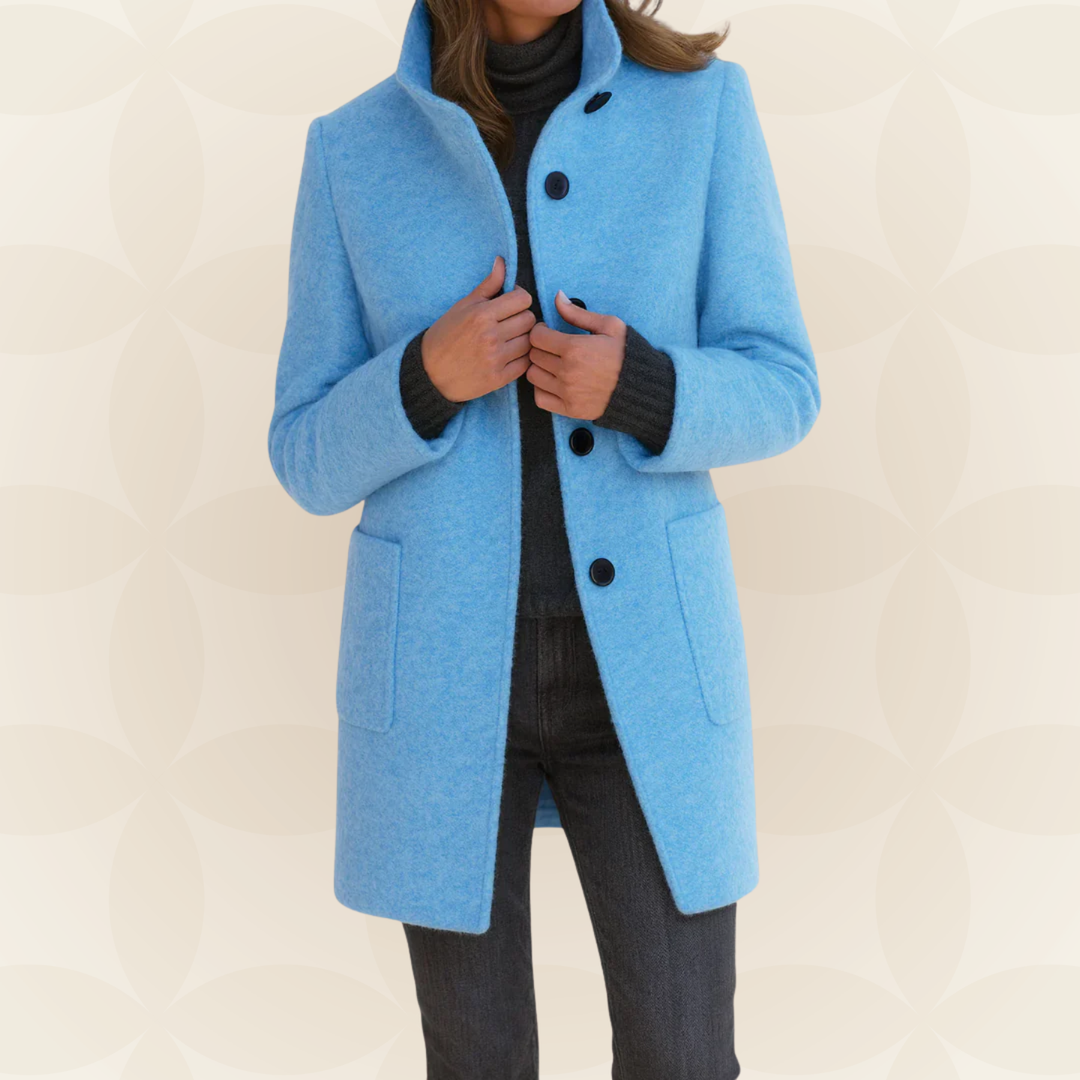 Anna | Comfortable Women's Coat with High Collar