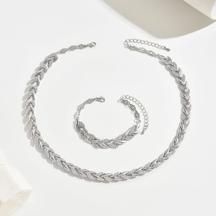 Lucia | Twisted Crystal Jewelry Set
