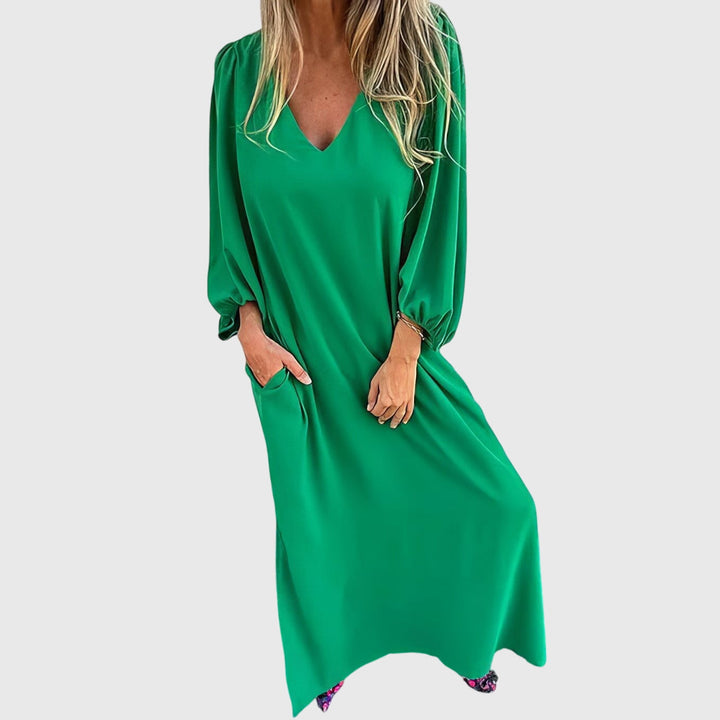 Jamie | Long Boho Dress with Pockets