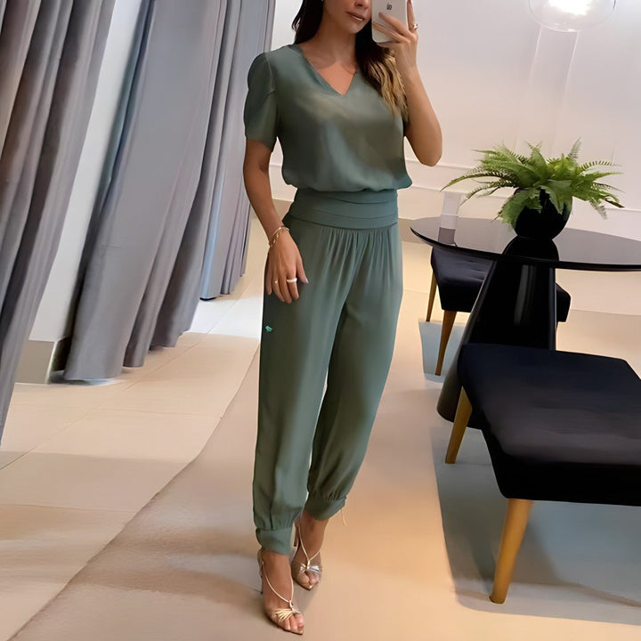 Two-Piece Top and Trouser Coordinated Set