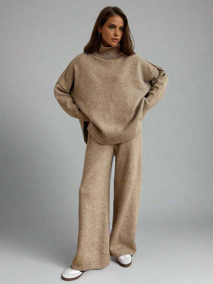 Teresa - Premium Knit Turtleneck Lounge Set