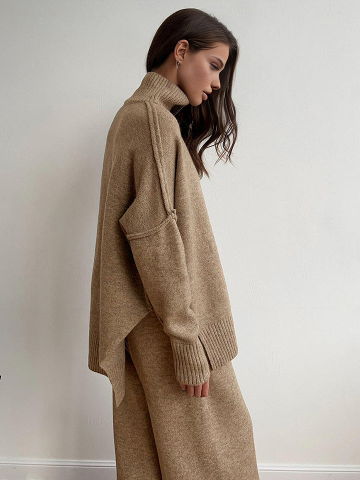 Teresa - Premium Knit Turtleneck Lounge Set