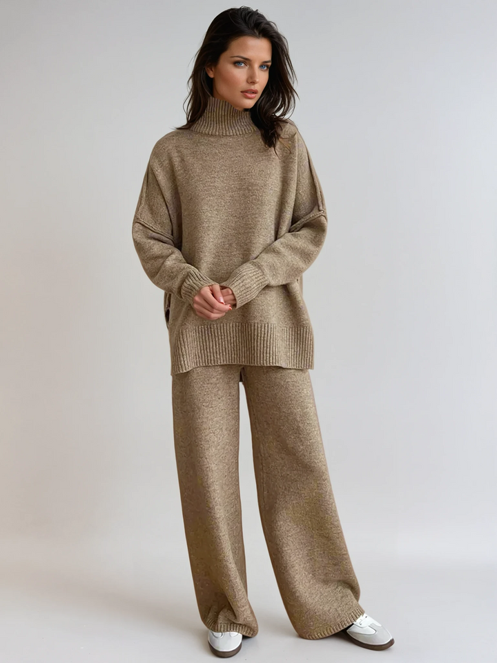Teresa - Premium Knit Turtleneck Lounge Set