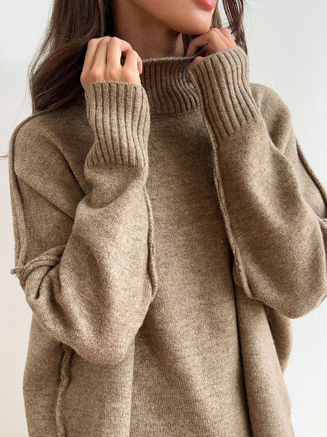 Teresa - Premium Knit Turtleneck Lounge Set