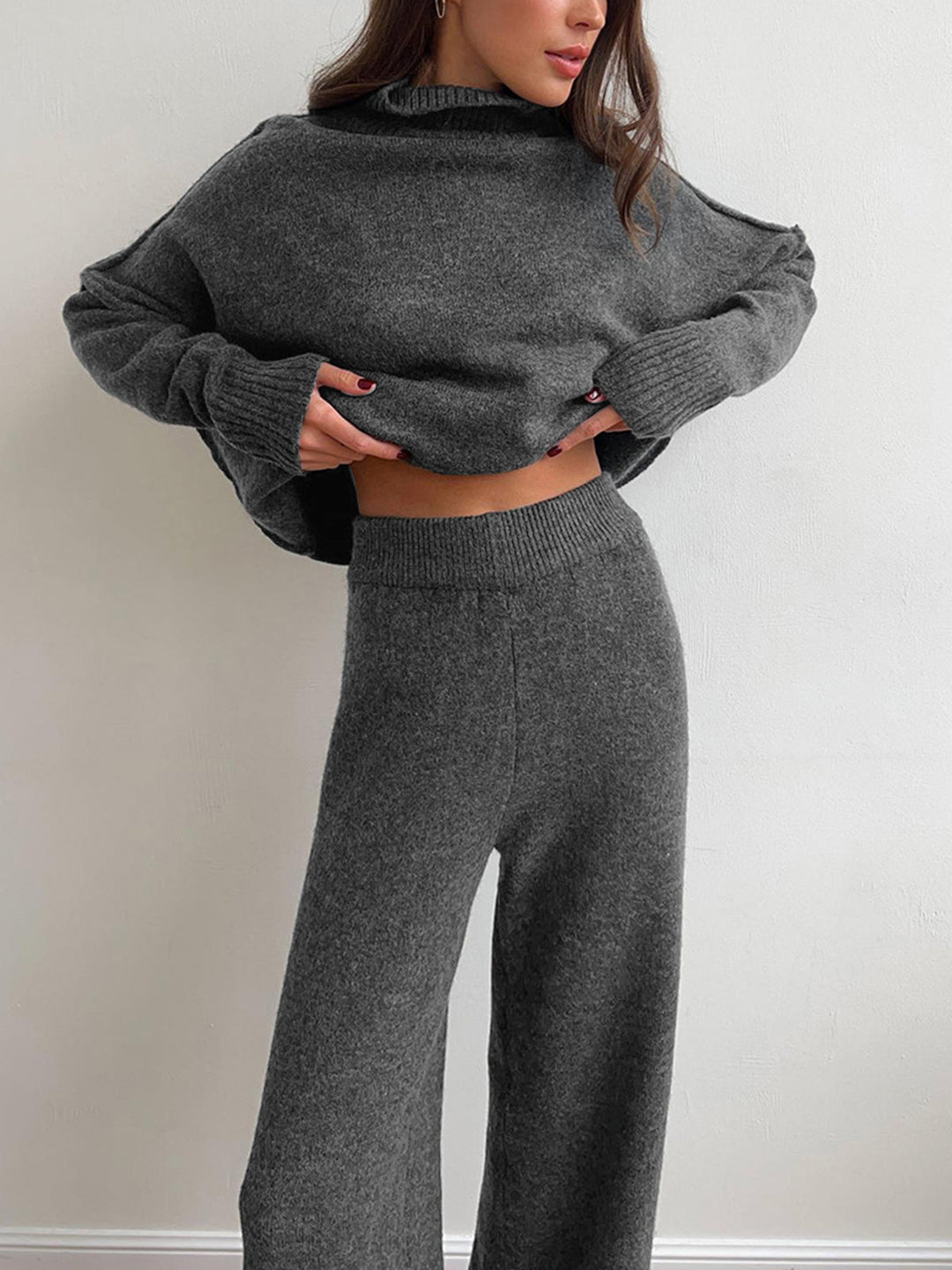 Teresa - Premium Knit Turtleneck Lounge Set