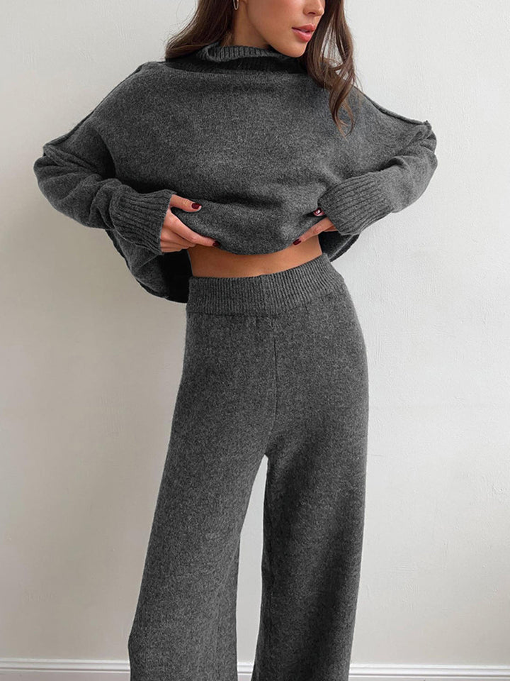 Teresa - Premium Knit Turtleneck Lounge Set