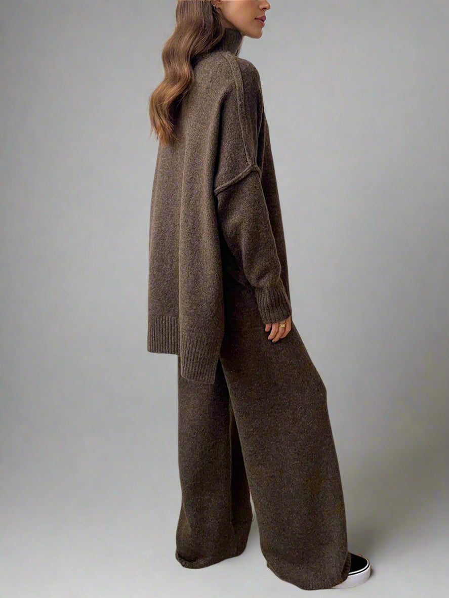 Teresa - Premium Knit Turtleneck Lounge Set