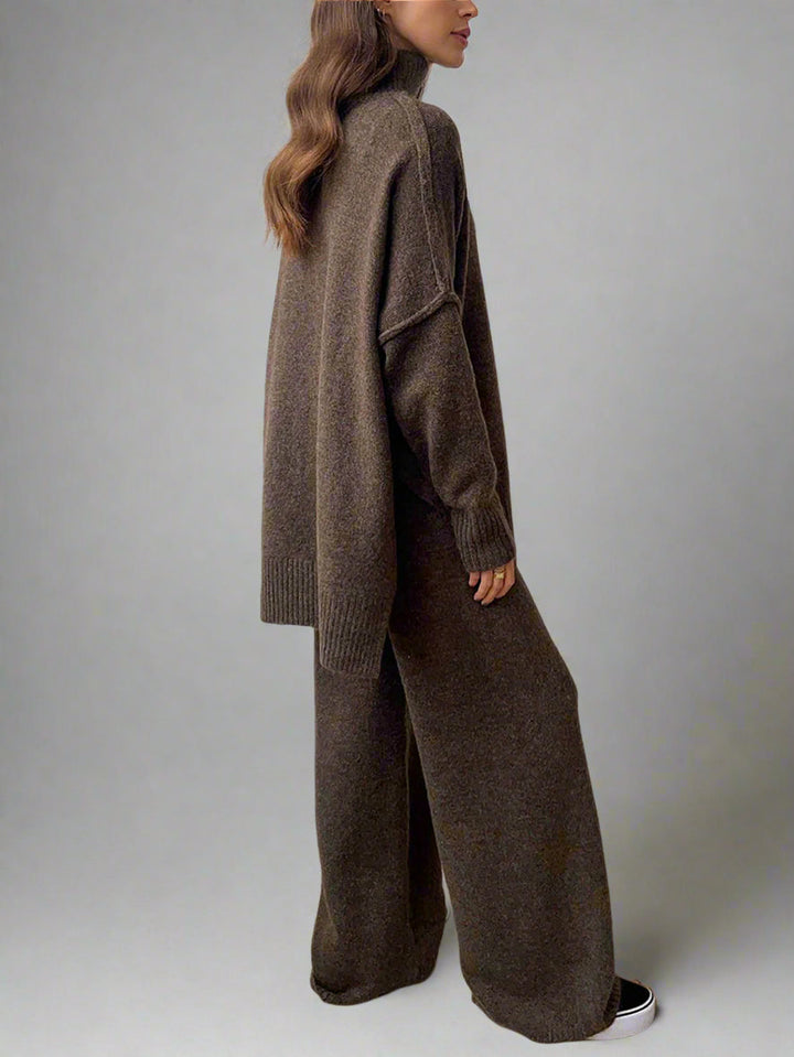 Teresa - Premium Knit Turtleneck Lounge Set