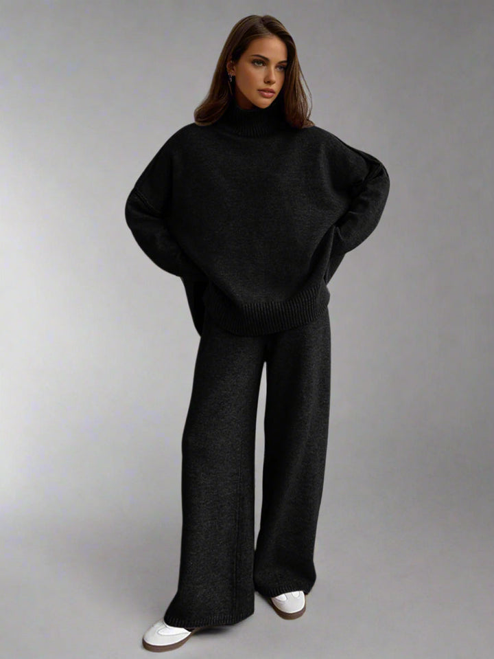 Teresa - Premium Knit Turtleneck Lounge Set