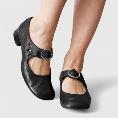 Léa | Retro Mary Jane Flat