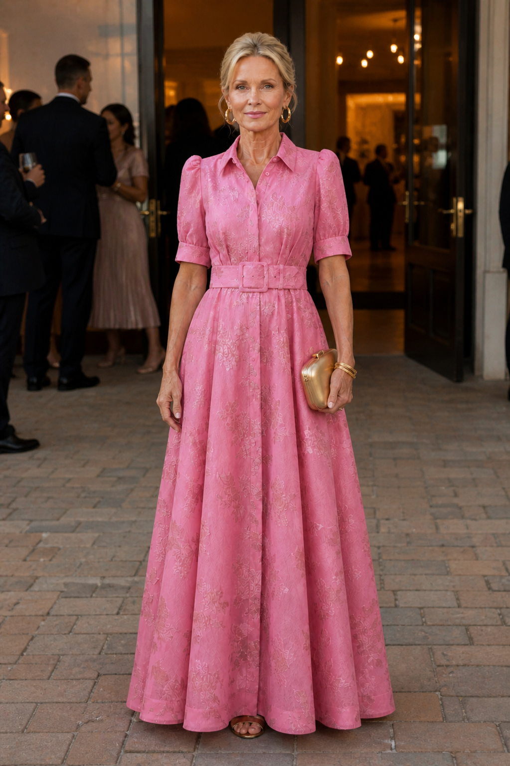 Grace & Parker™ | Belted Floral Maxi Dress