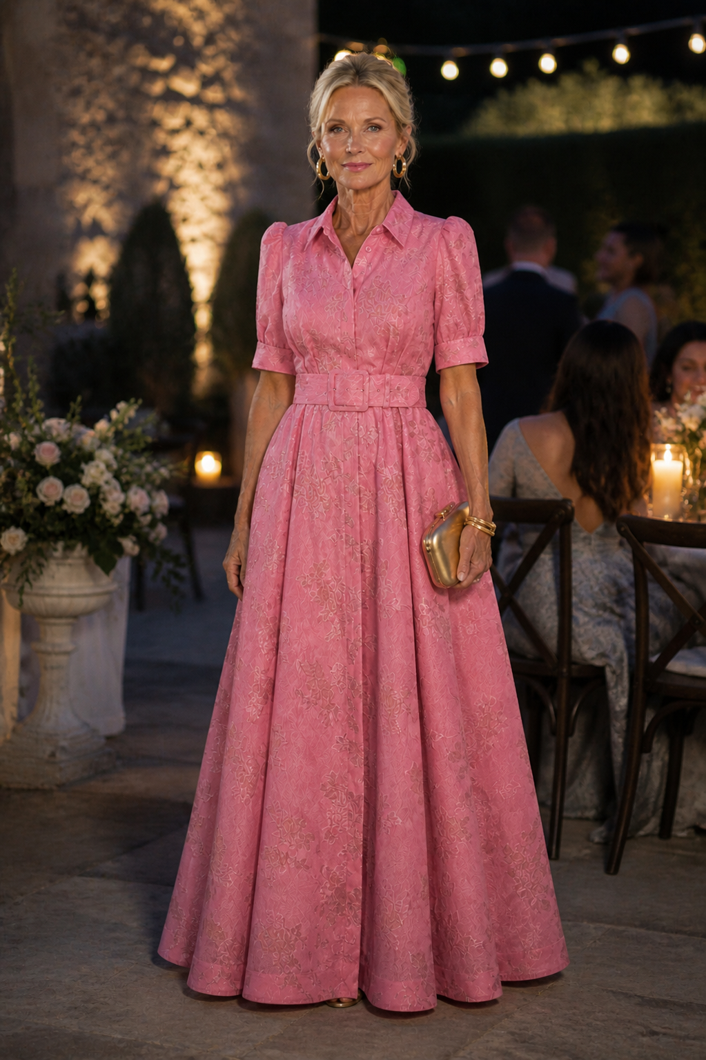 Grace & Parker™ | Belted Floral Maxi Dress