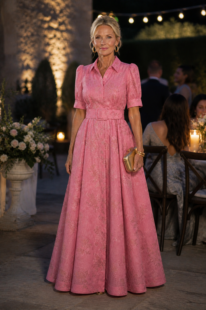 Grace & Parker™ | Belted Floral Maxi Dress