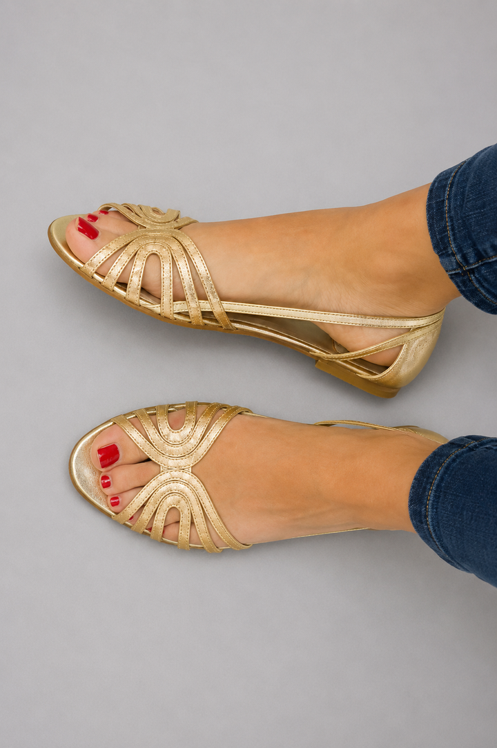 FLORENCE | Metallic Shine Sandals