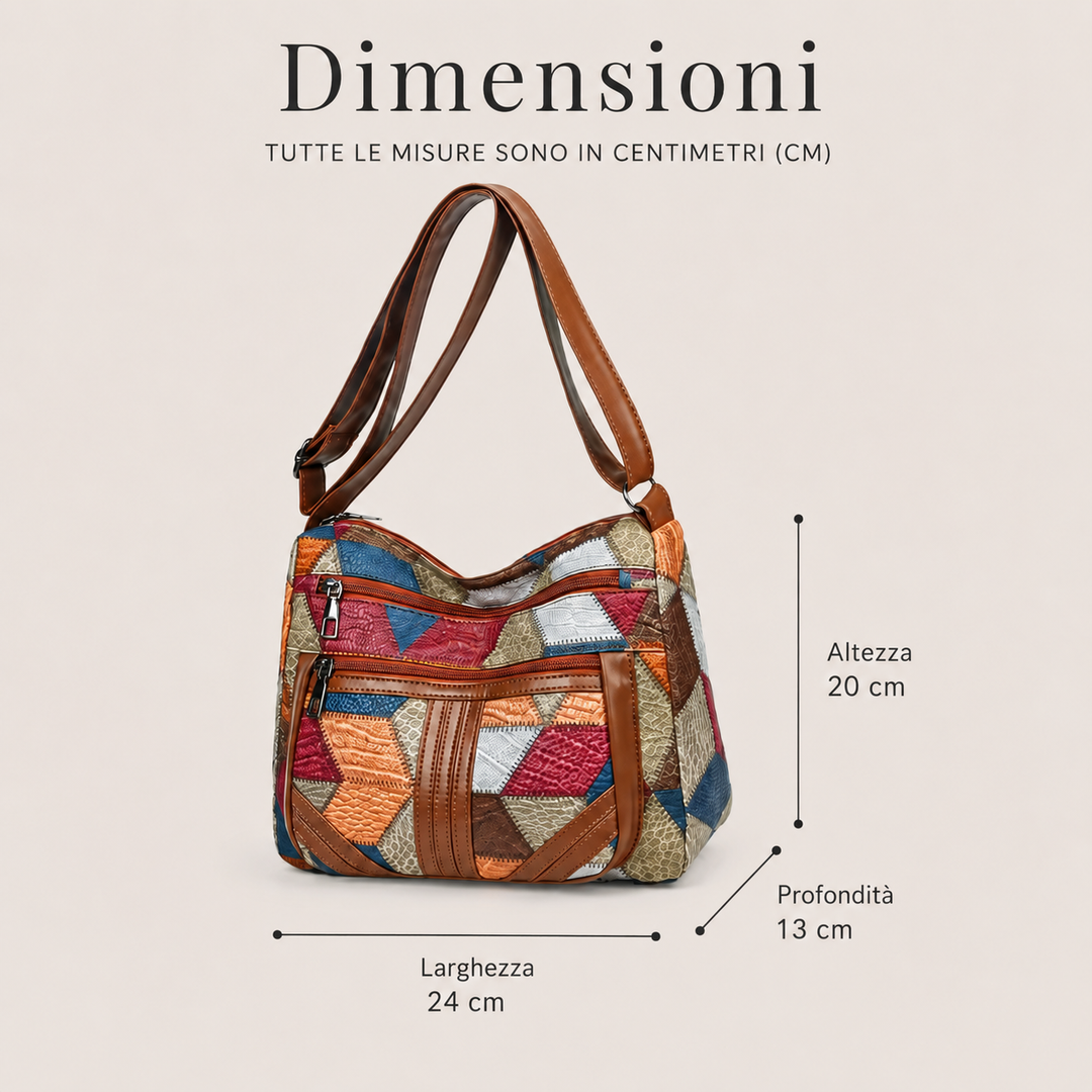 Nella | Patchwork Shoulder Bag
