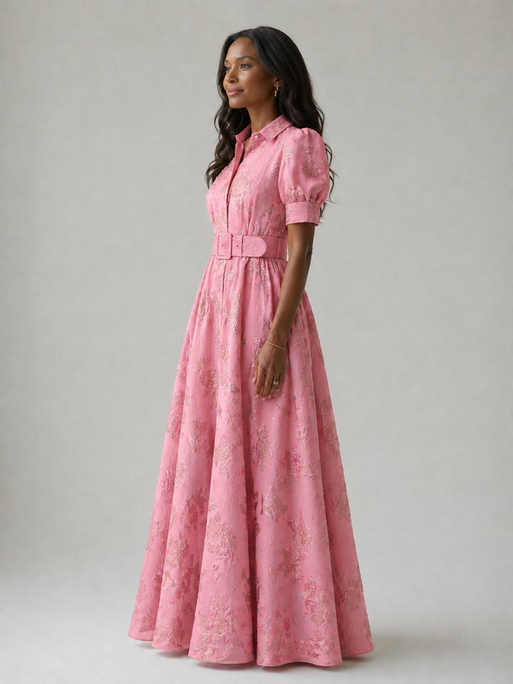 Grace & Parker™ | Belted Floral Maxi Dress