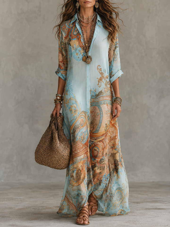 Serena | Mediterranean Shirt Dress