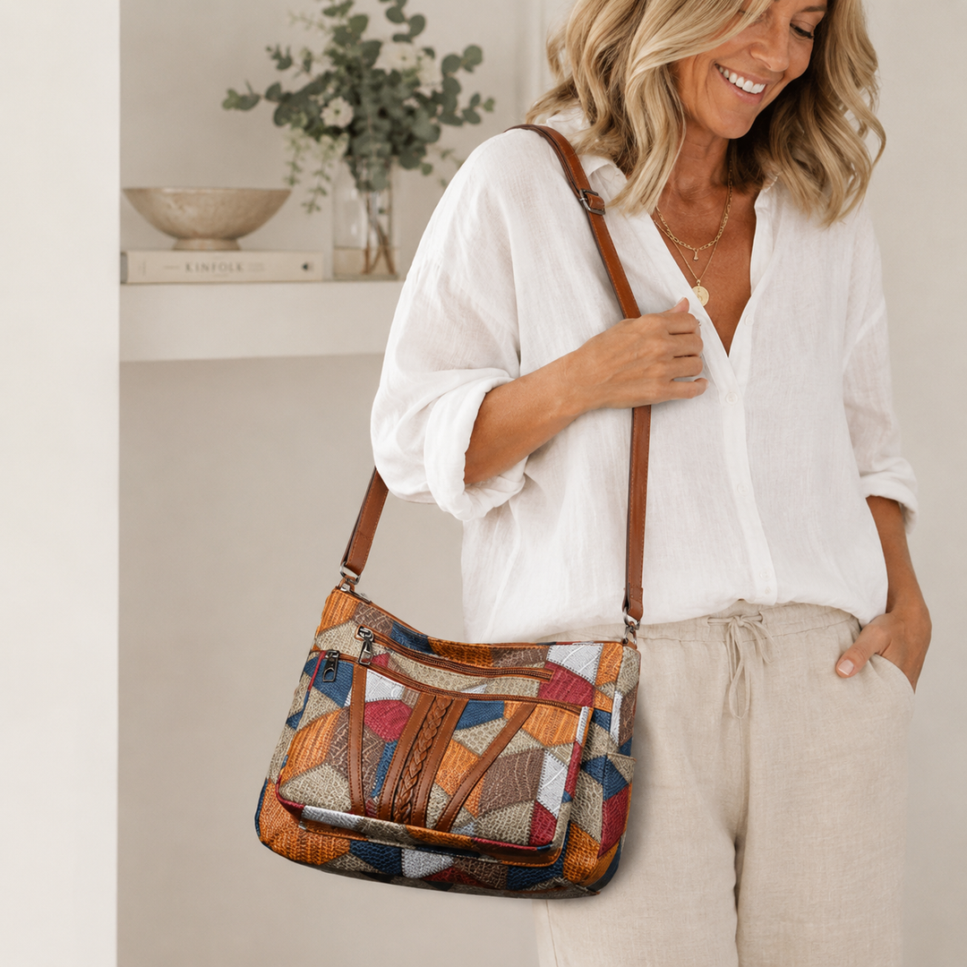Nella | Patchwork Shoulder Bag