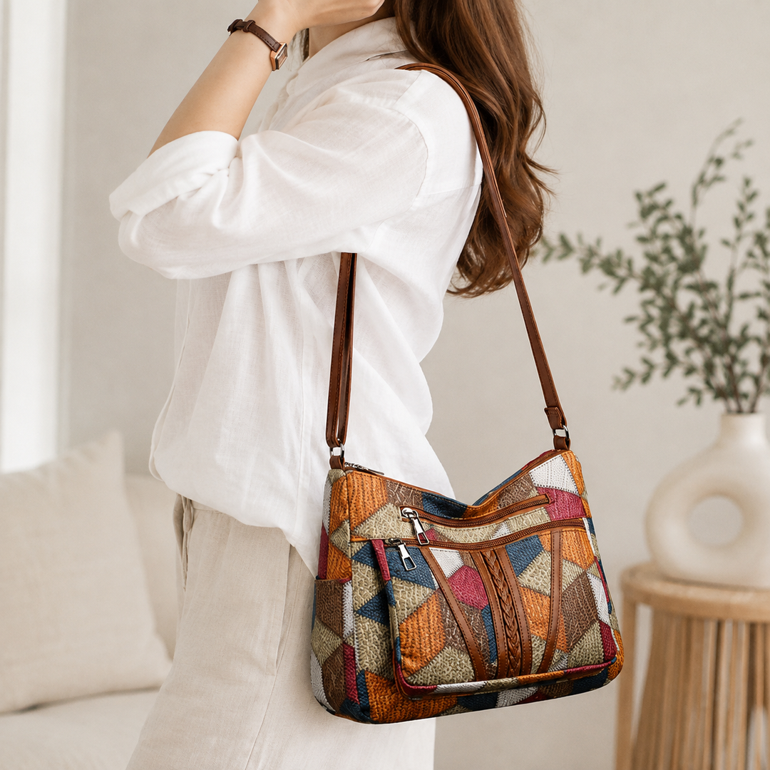 Nella | Patchwork Shoulder Bag