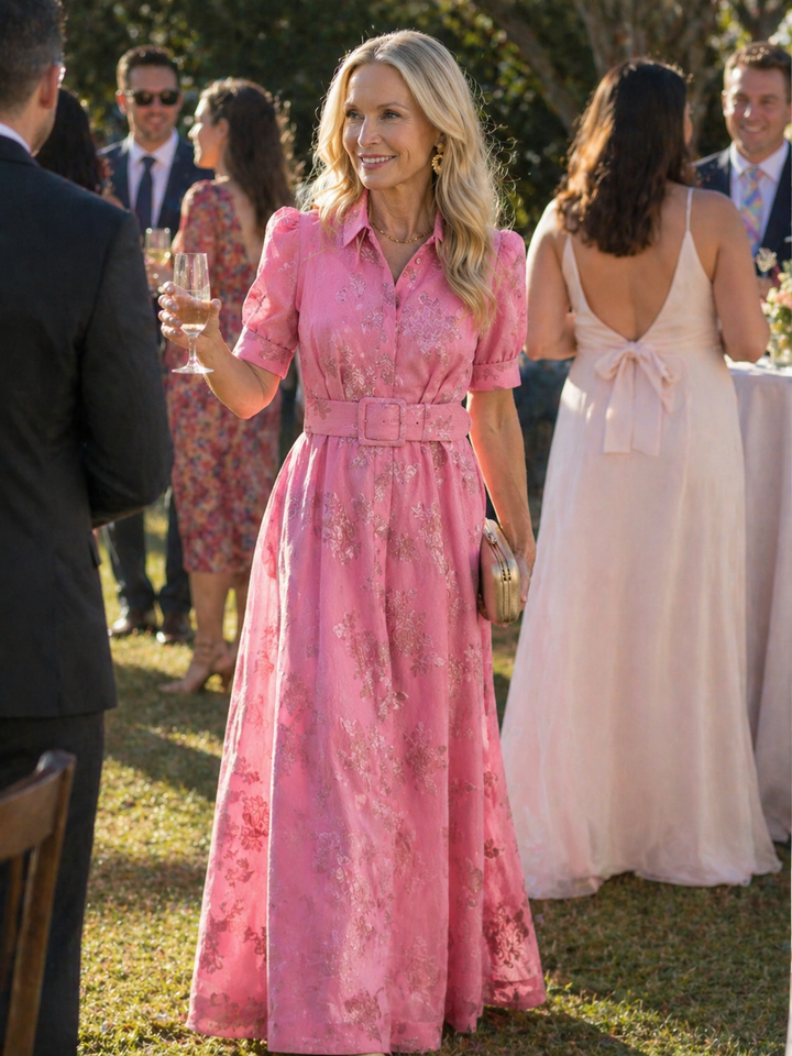 Grace & Parker™ | Belted Floral Maxi Dress