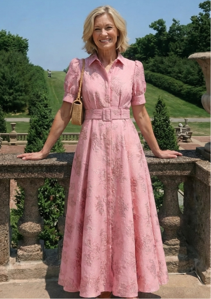 Grace & Parker™ | Belted Floral Maxi Dress