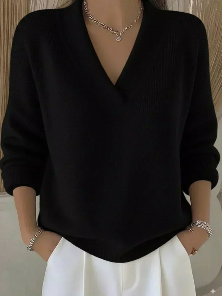 Violeta | Wide V-Neck Pullover