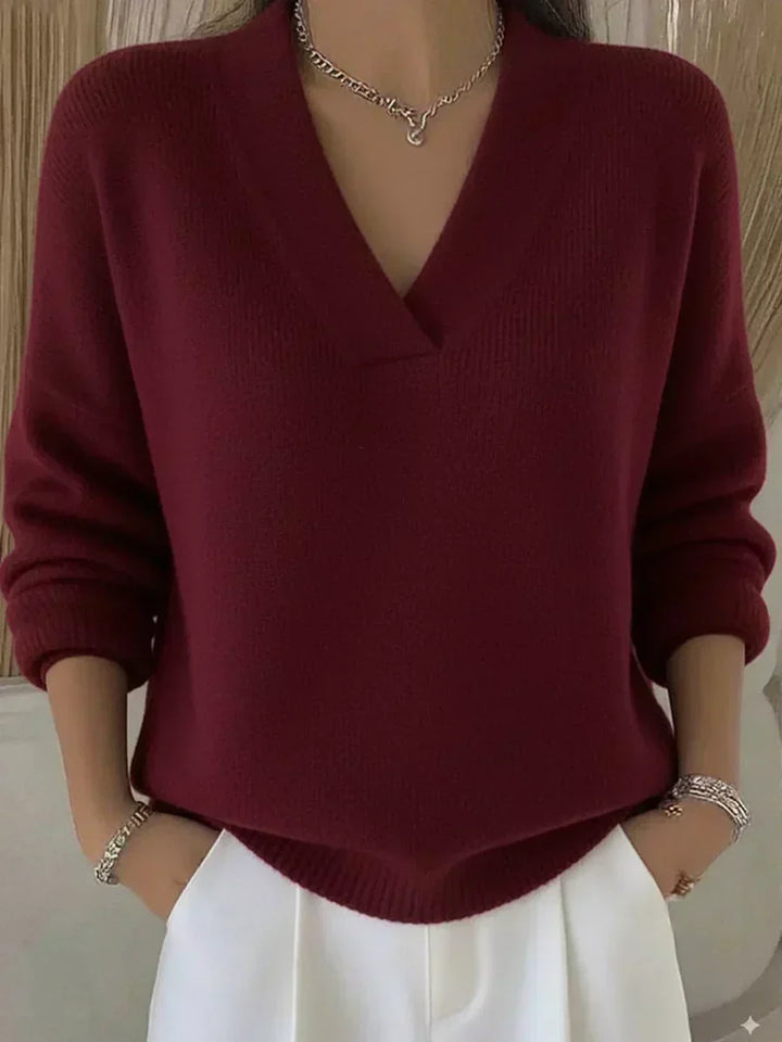 Violeta | Wide V-Neck Pullover