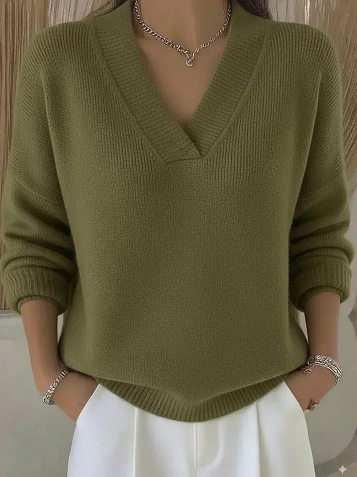 Violeta | Wide V-Neck Pullover