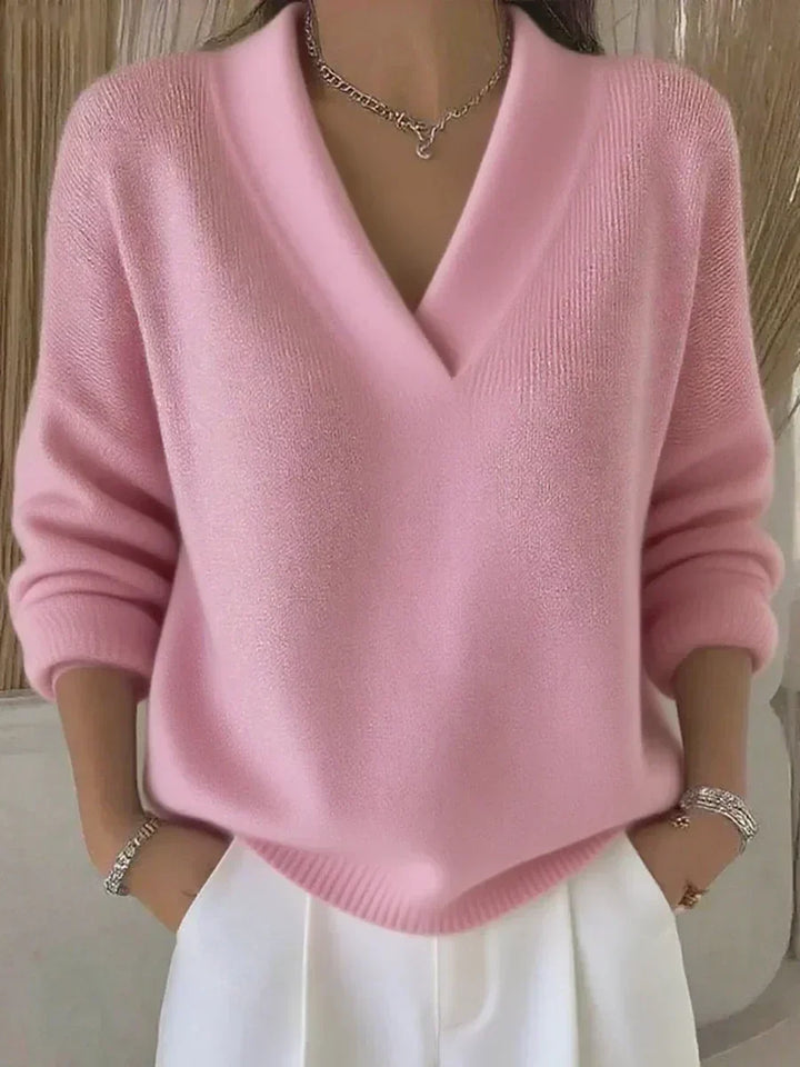 Violeta | Wide V-Neck Pullover
