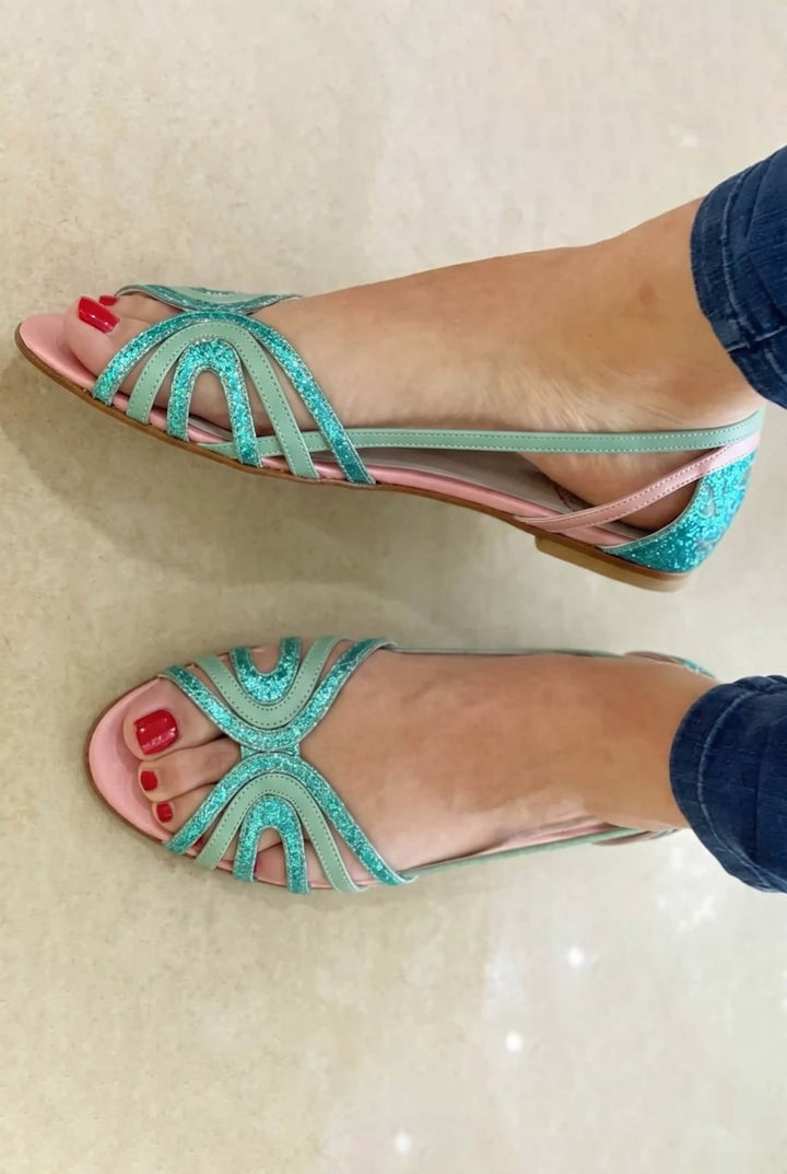 FLORENCE | Metallic Shine Sandals