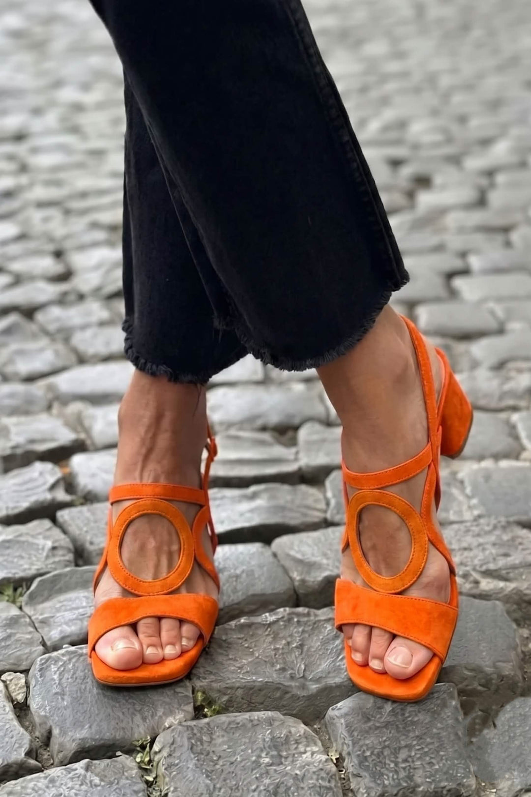 POPPY | Square Toe Cut-Out Sandals