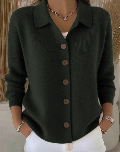 Josefina | Knit Cardigan with Collar and Buttons