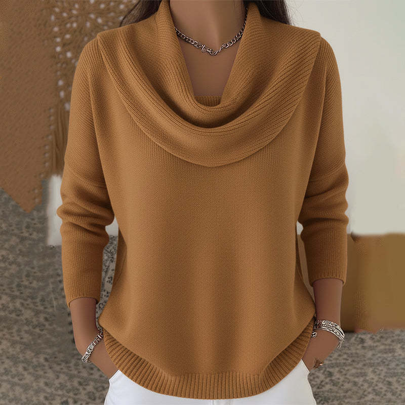 Julia | Pullover with Draped Collar