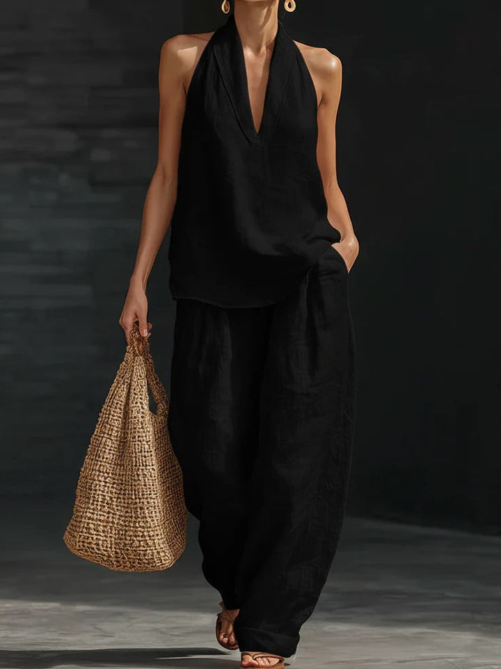 Zoë Ensemble — Sleeveless Wide Pants