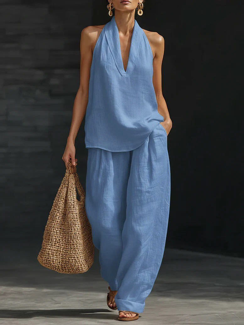 Zoë Ensemble — Sleeveless Wide Pants