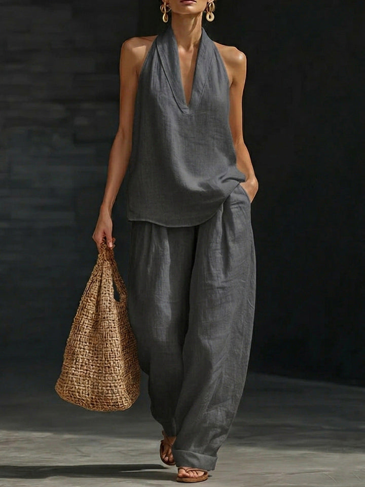 Zoë Ensemble — Sleeveless Wide Pants