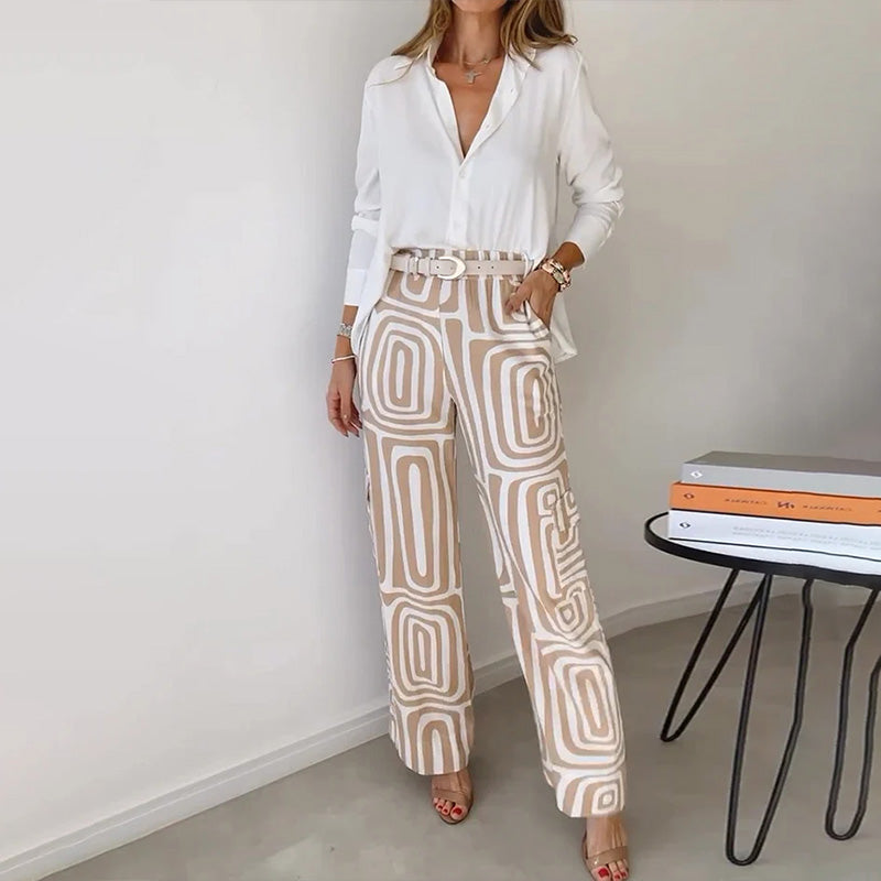 Diana - Two-Piece Top and Trouser Coordinated Set