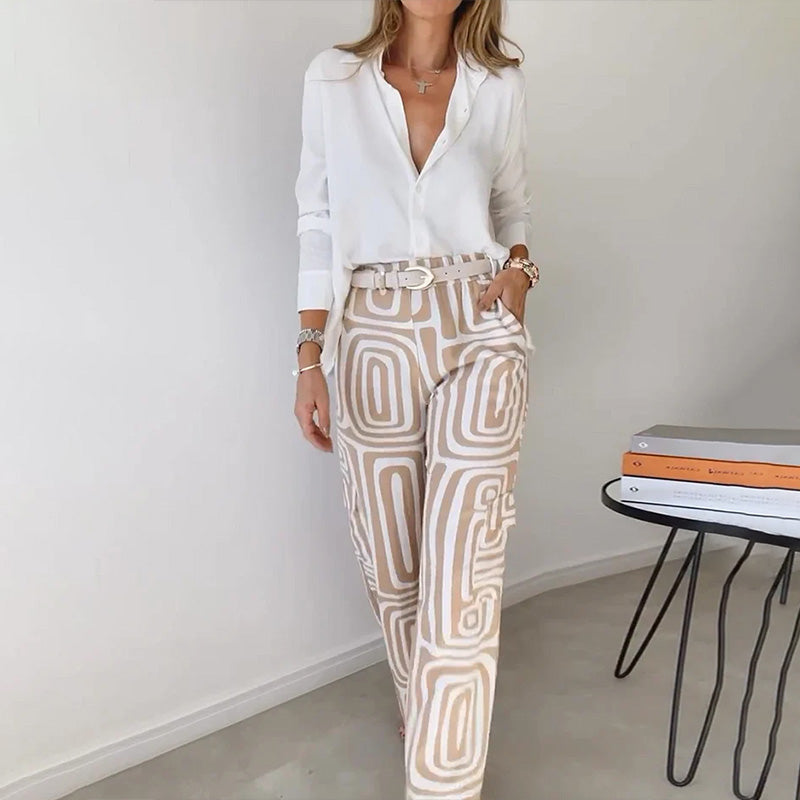 Diana - Two-Piece Top and Trouser Coordinated Set