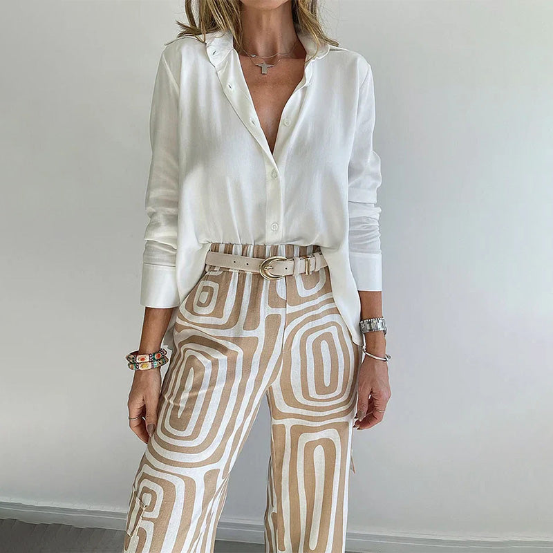 Diana - Two-Piece Top and Trouser Coordinated Set