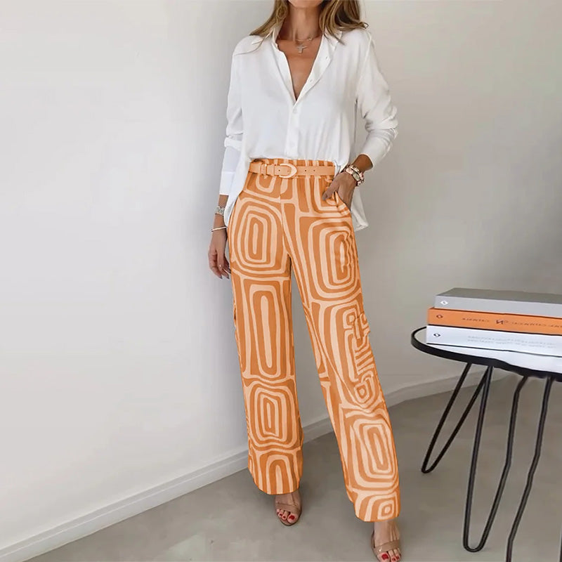 Diana - Two-Piece Top and Trouser Coordinated Set