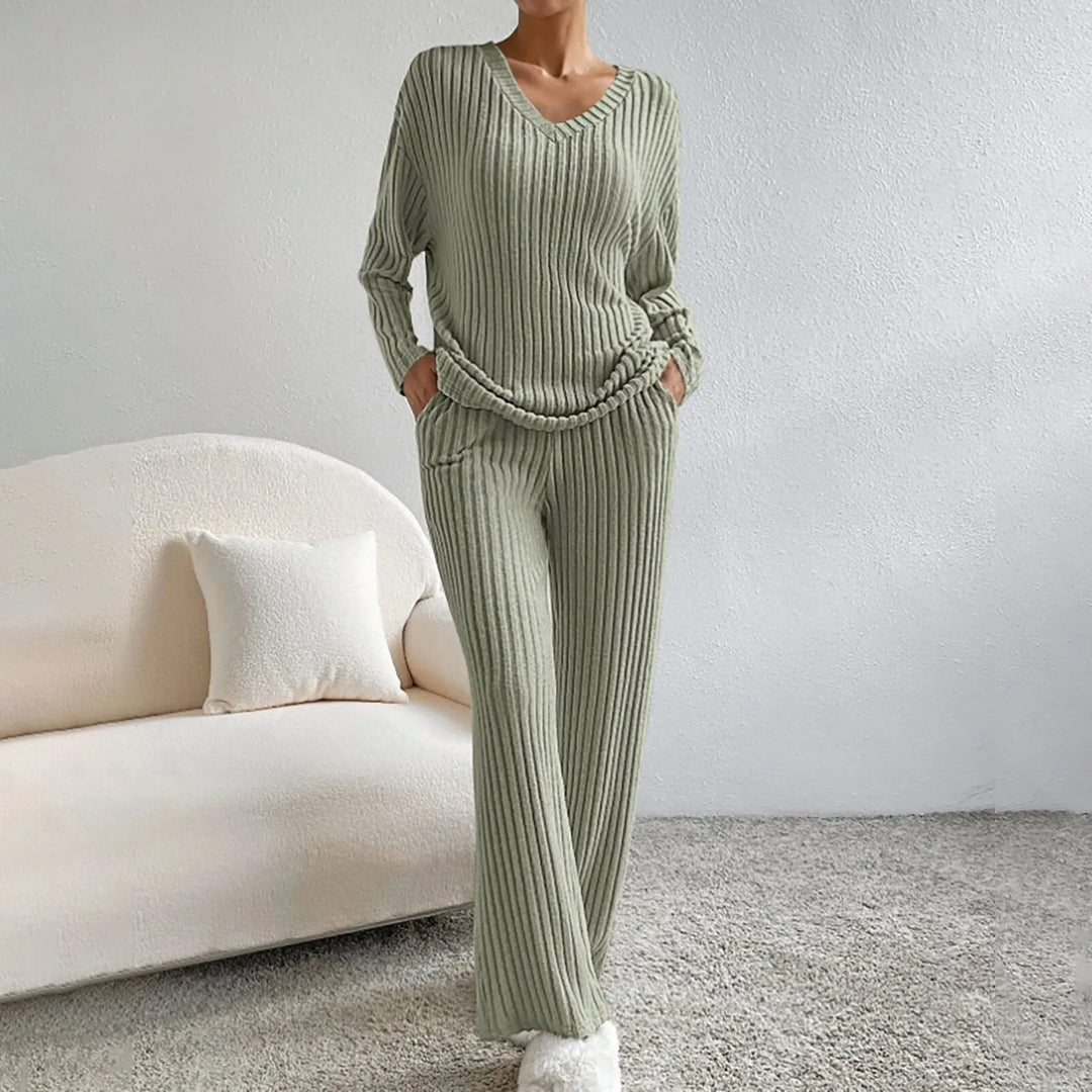 Evangeline - Ribbed Knit Lounge Set
