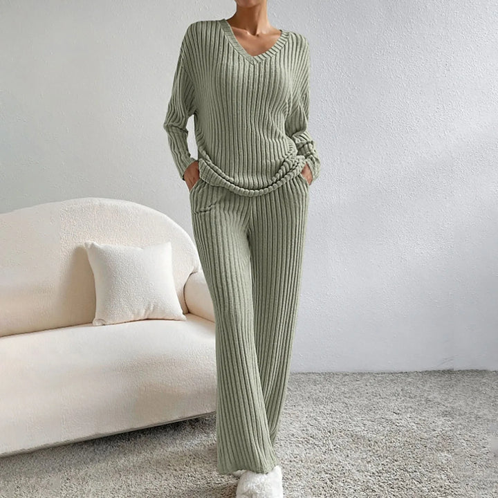 Evangeline - Ribbed Knit Lounge Set