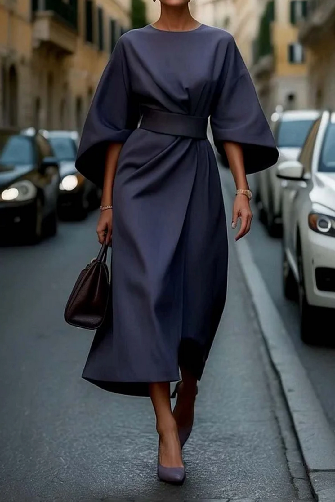 Sonia | Elegant Dress with Lantern Sleeves