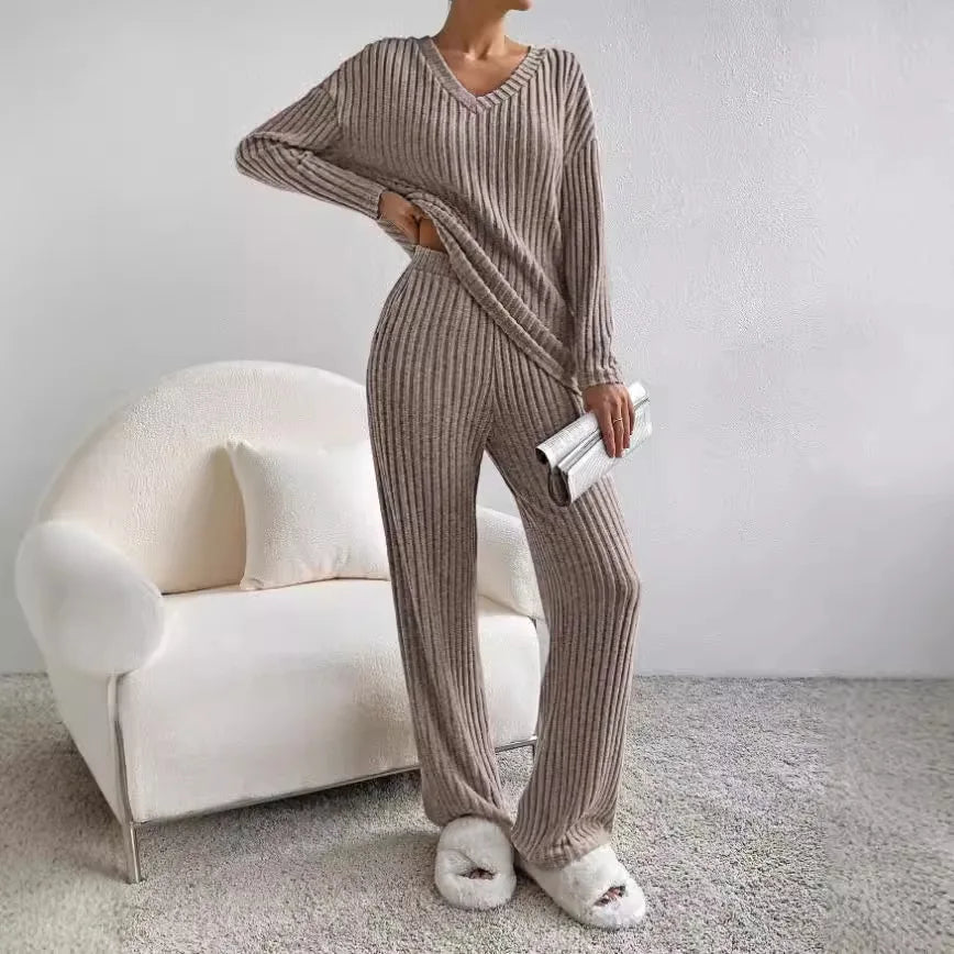 Evangeline - Ribbed Knit Lounge Set