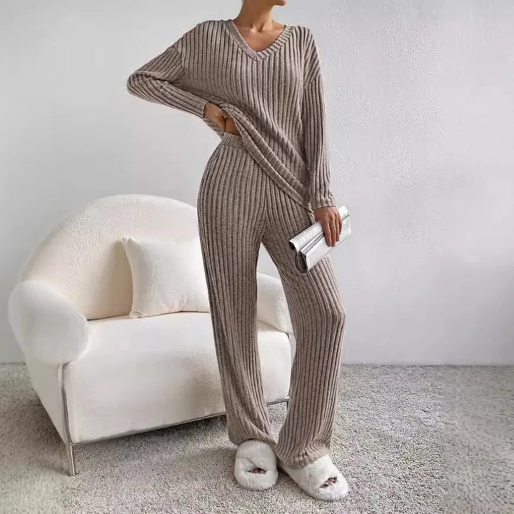 Evangeline - Ribbed Knit Lounge Set