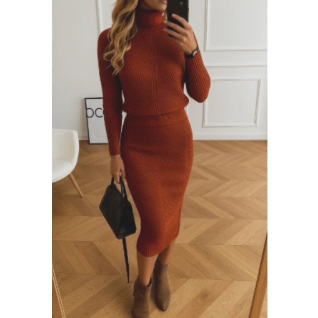 Cozy Knit Sweater Dress for Winter