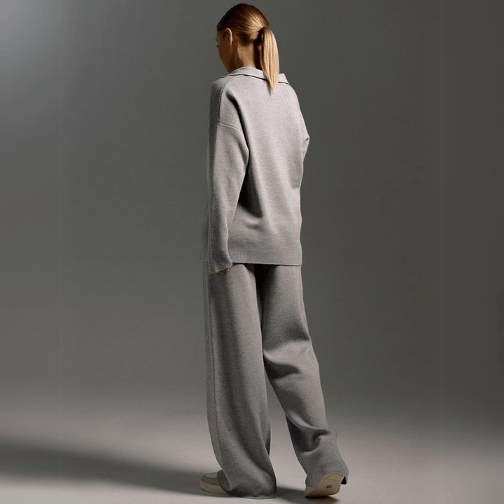 Elaine - Premium Sweatshirt and Joggers Tracksuit Two-Piece Set