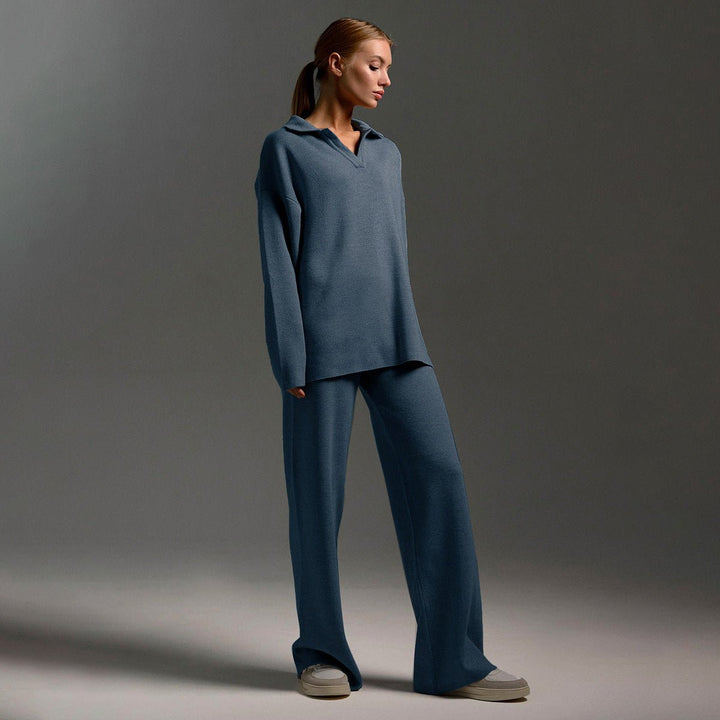 Elaine - Premium Sweatshirt and Joggers Tracksuit Two-Piece Set