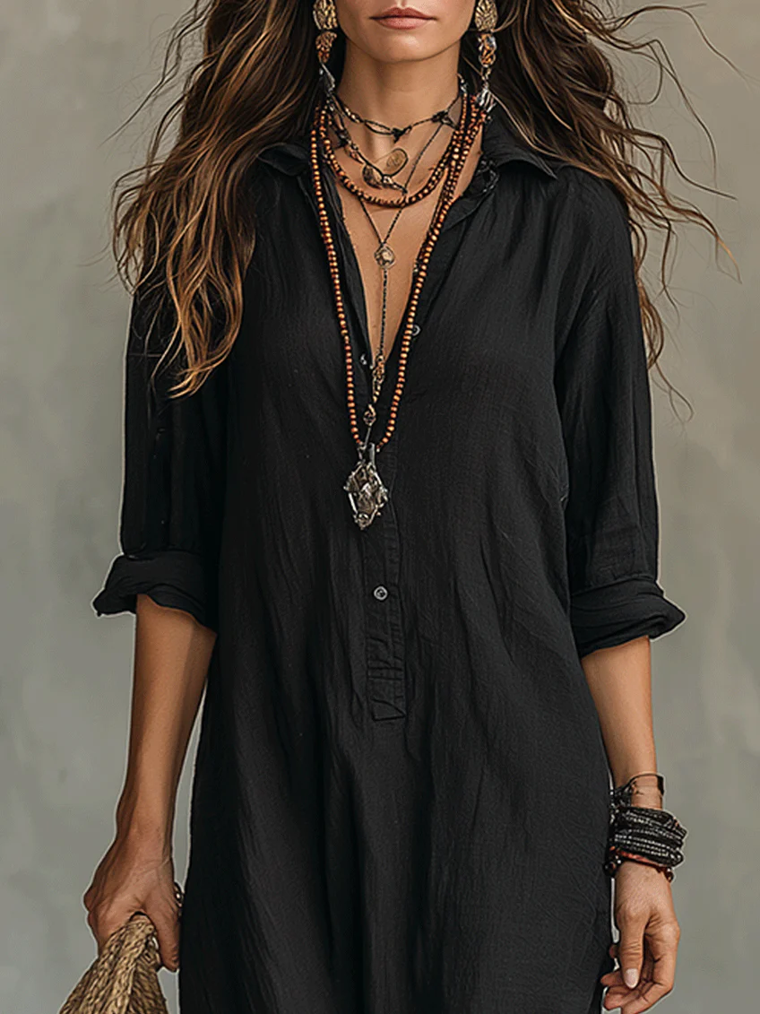 Alessia | Premium Maxi Dress with Buttons