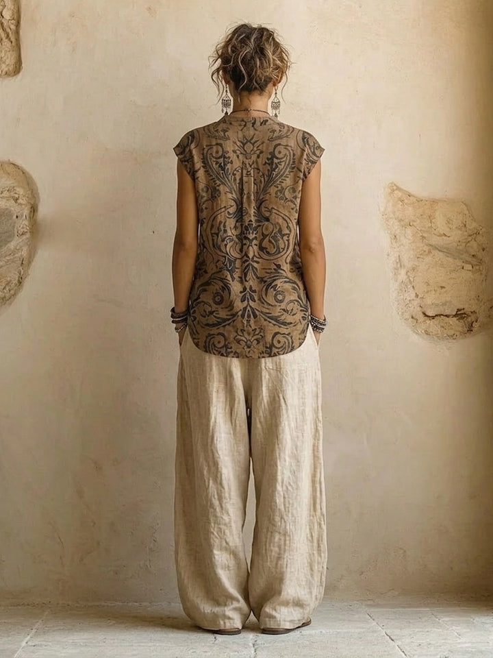 Ensemble Patricia — three pieces in cotton and linen